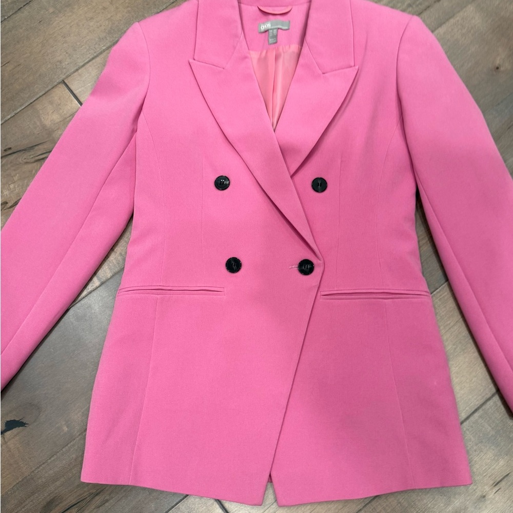 ASOS Pink Double-Breasted Blazer Jacket